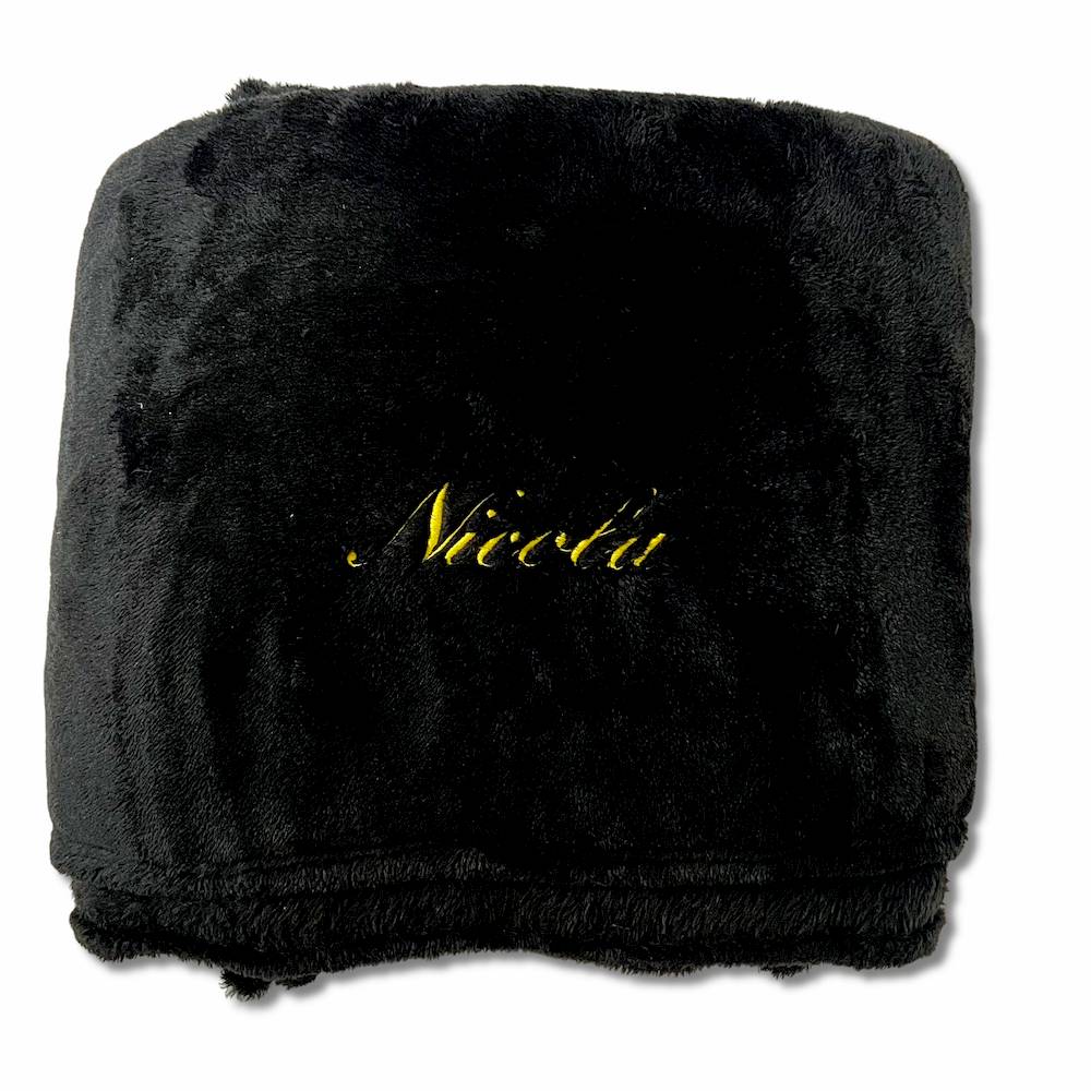 Plaid Soft home Nero 130 x 160 Personalizzato
