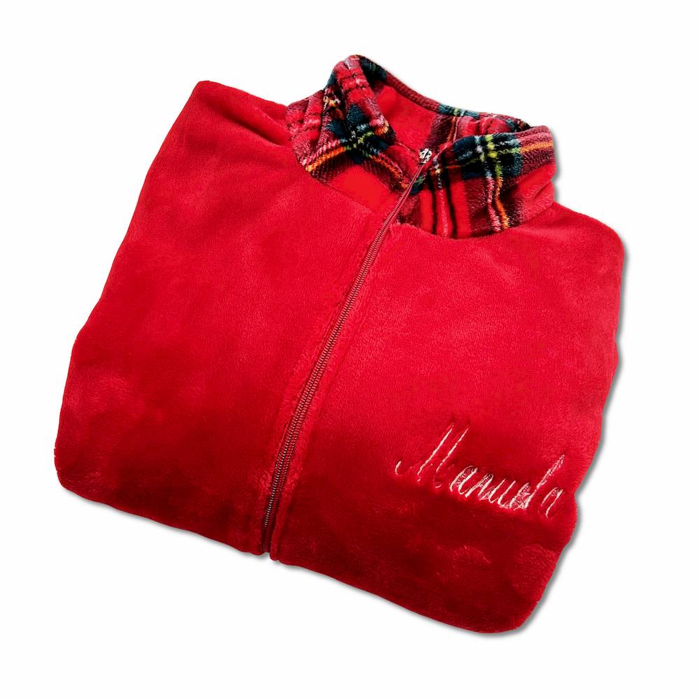 Felpa - Vestaglia Rasocashmere Clever Tartan Personalizzata