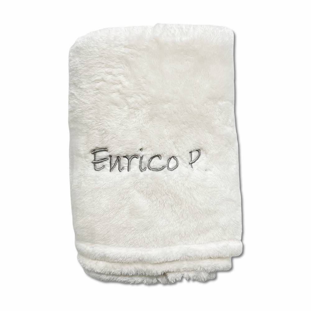 Plaid Soft home Bianco 130 x 160 Personalizzato