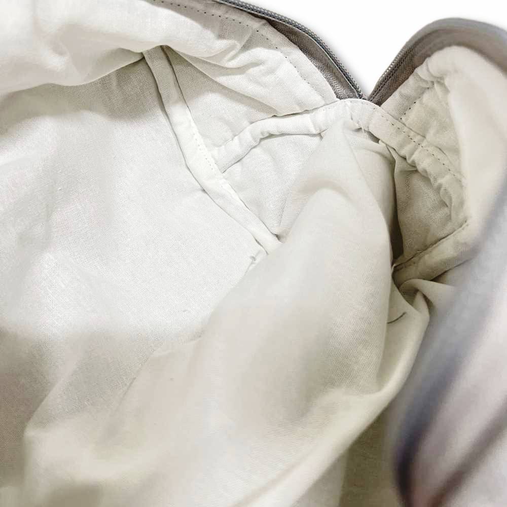 Pochette - beauty nido d' ape panna con zip