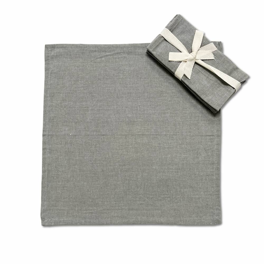 Set 4 tovaglioli grigio Personalizzati