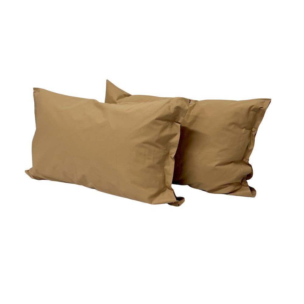 Coppia Federe con bottoni Terra