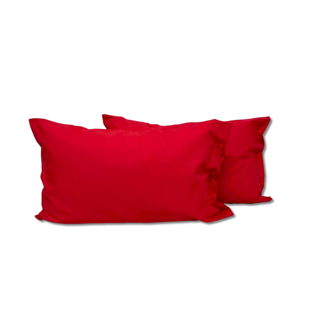 Coppia Federe con bottoni Ciclamino