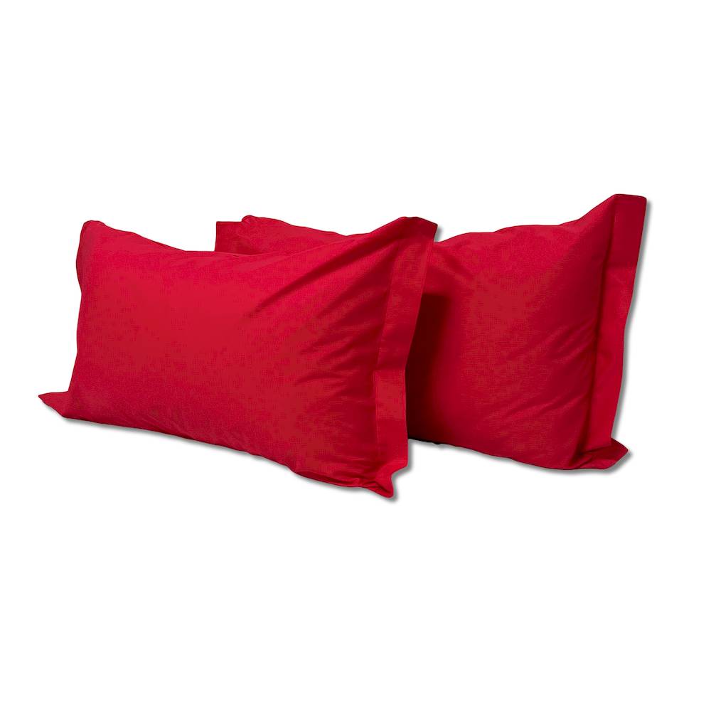 Coppia Federe con volant Ciclamino