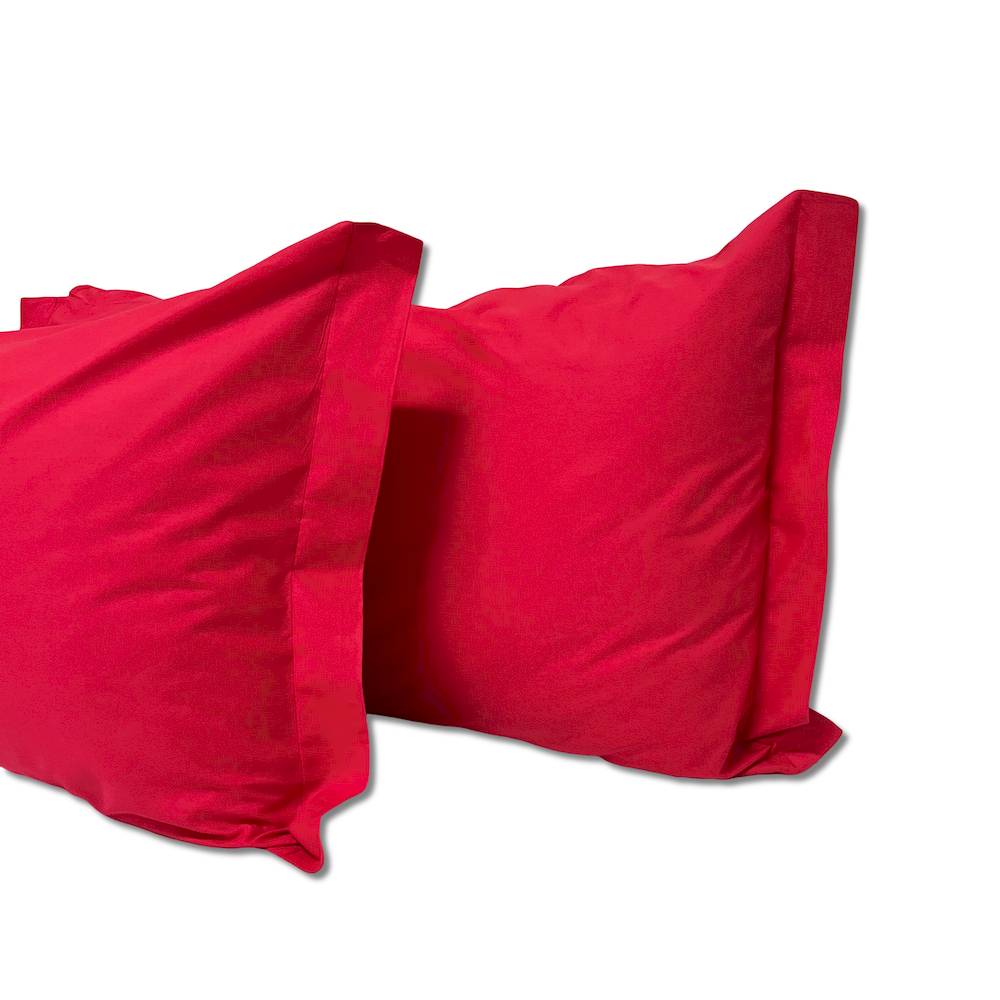 Coppia Federe con volant Ciclamino