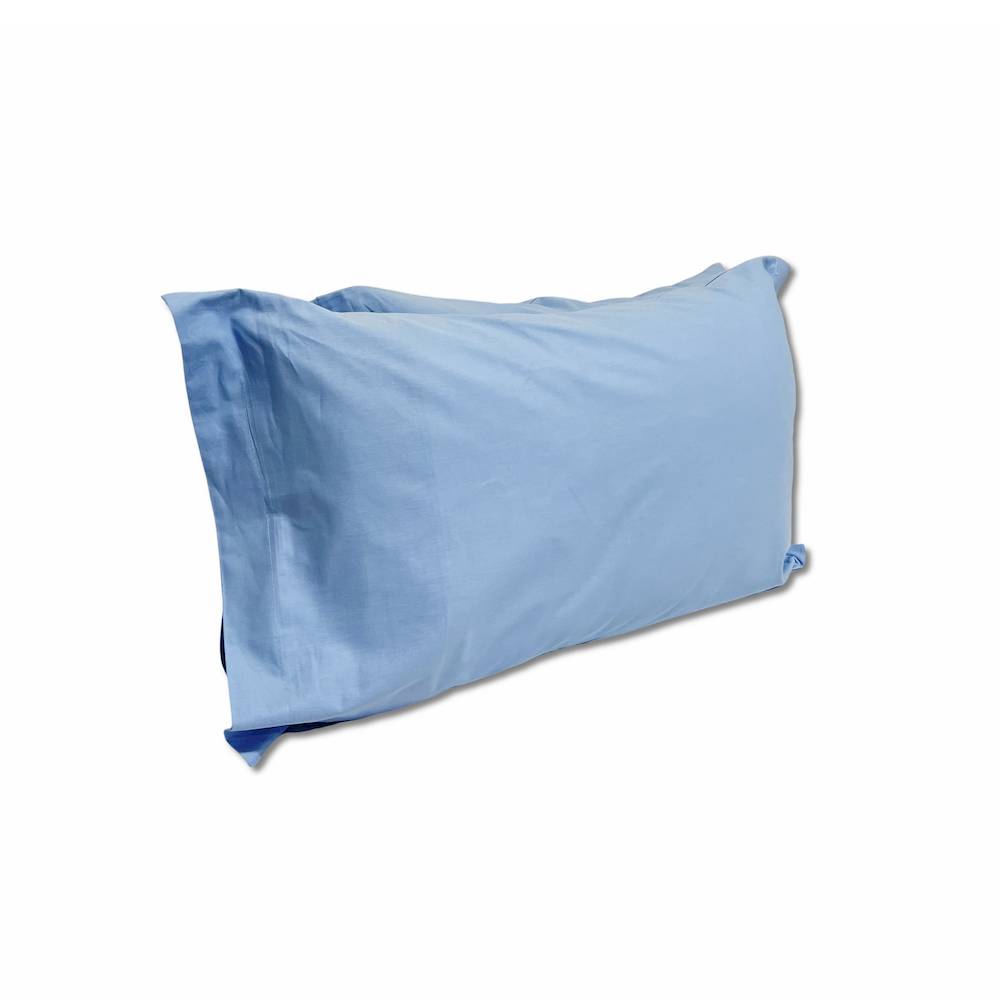 Coppia Federe con volant Azzurro