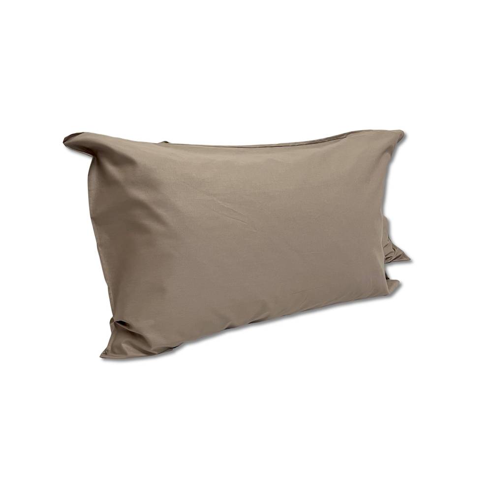 Coppia Federe con bottoni tortora