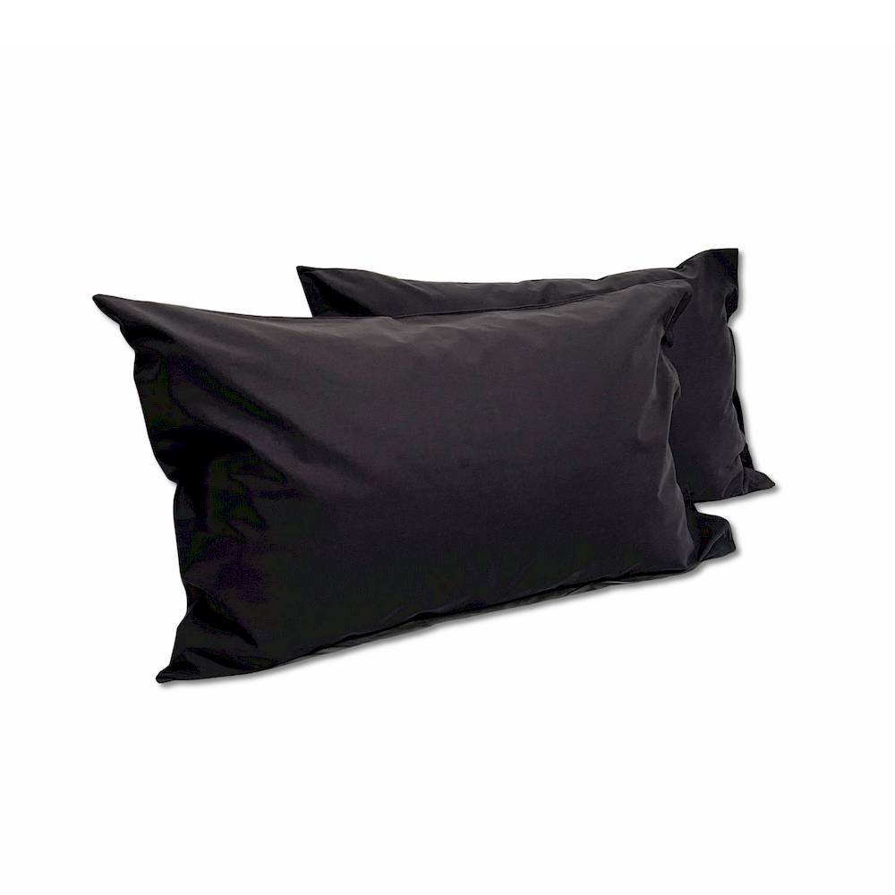 Coppia Federe con bottoni grigio piombo