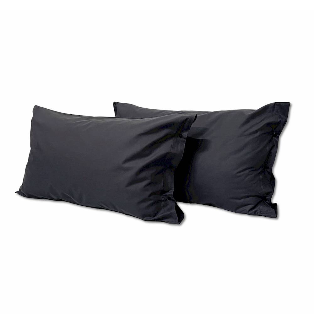 Coppia Federe con bottoni grigio piombo