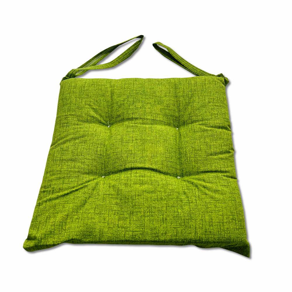 Cuscino per sedia tinta unita verde pisello
