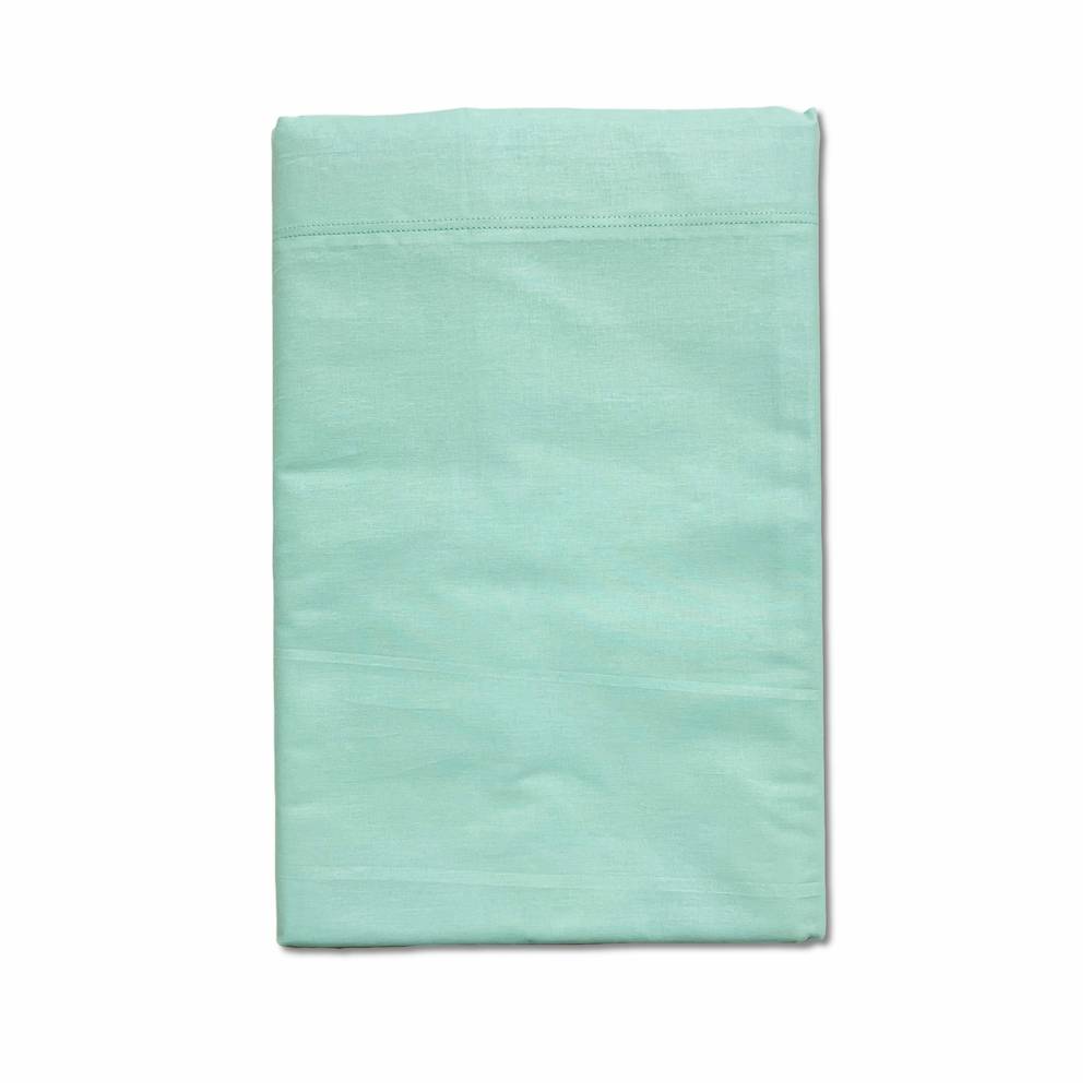 Lenzuolo sopra joli verde acqua piazza e mezzo