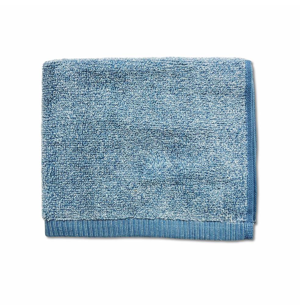 Set 3 asciugamani 530 gr Aurora melange Azzurro