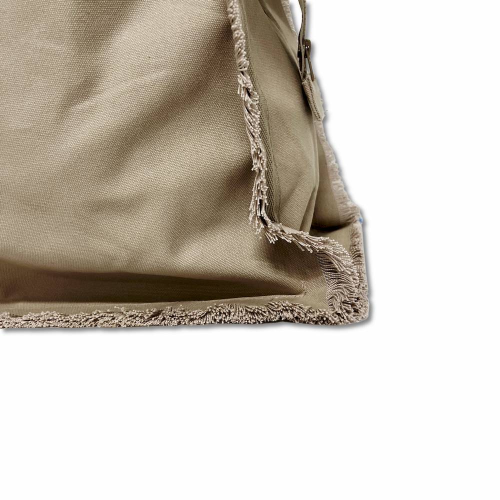 Borsa frange tortora