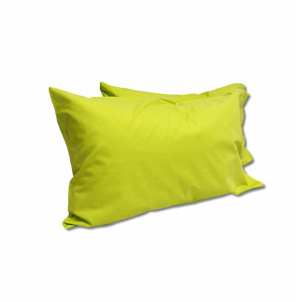 Coppia Federe con bottoni verde esotico