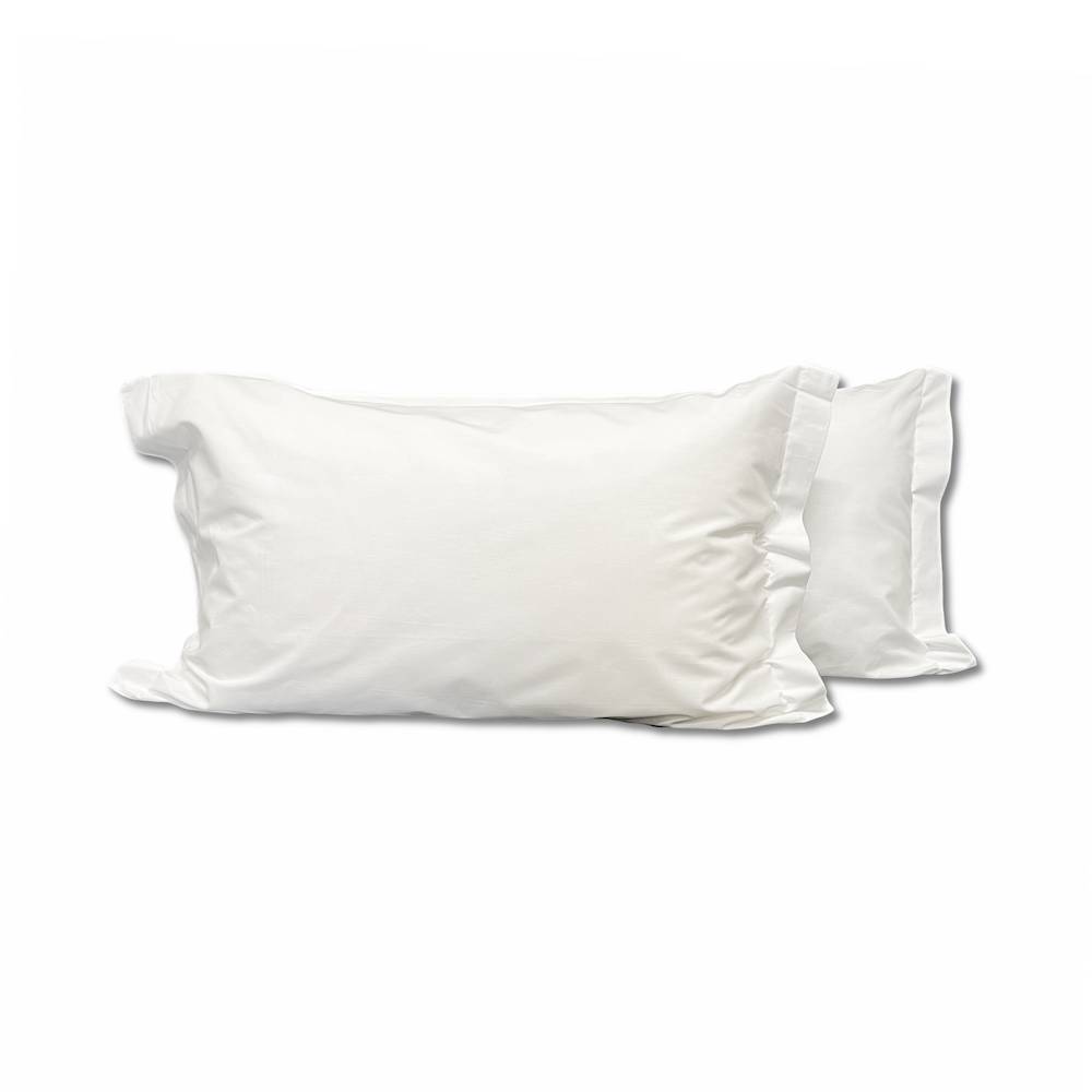 Coppia Federe con volant bianco