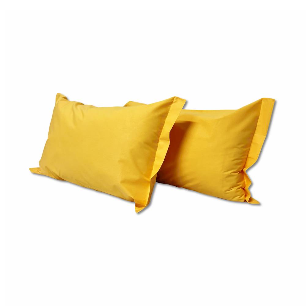 Coppia Federe con volant Vaniglia