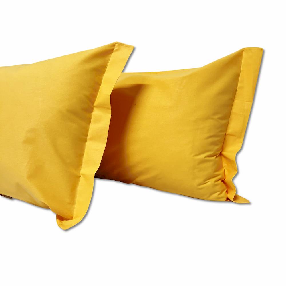 Coppia Federe con volant Vaniglia