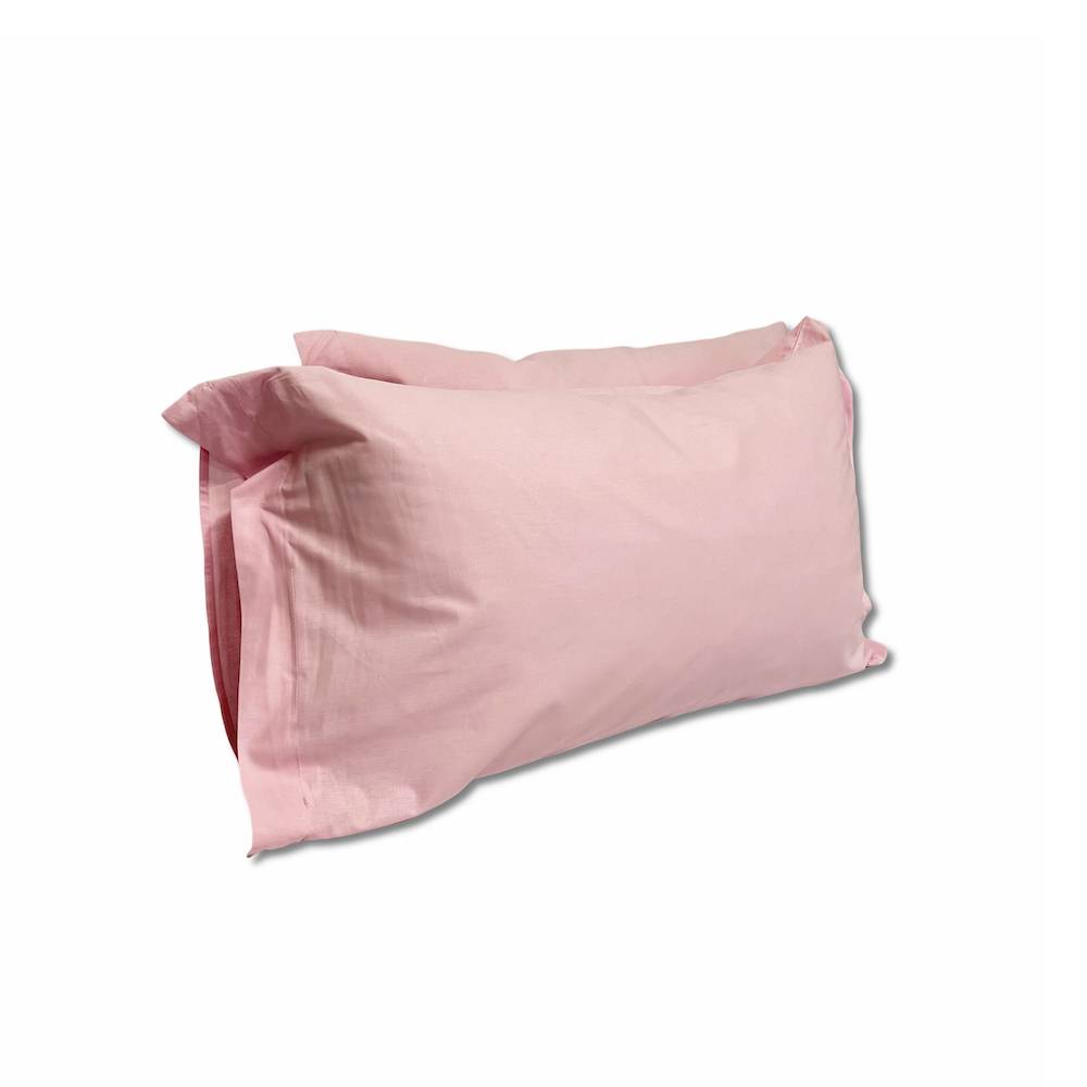 Coppia Federe con volant rosa