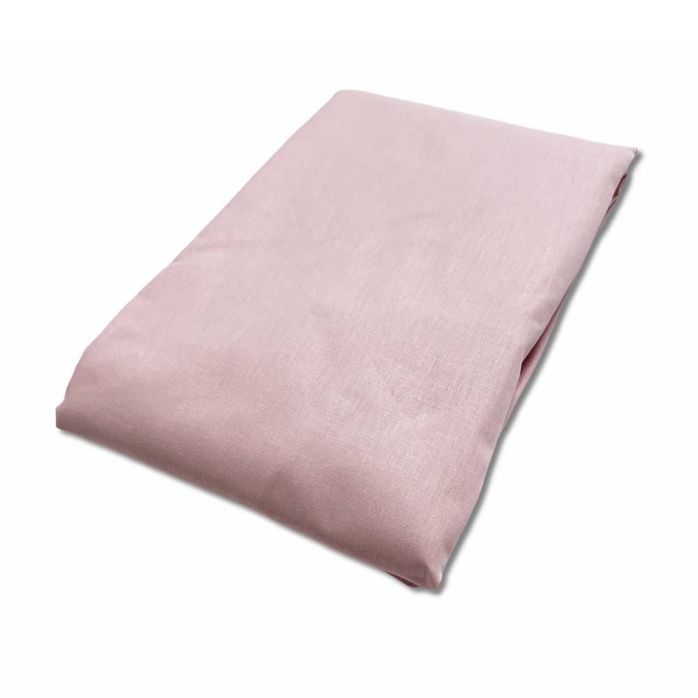 Lenzuolo sotto con angoli e elastici da lettino rosa