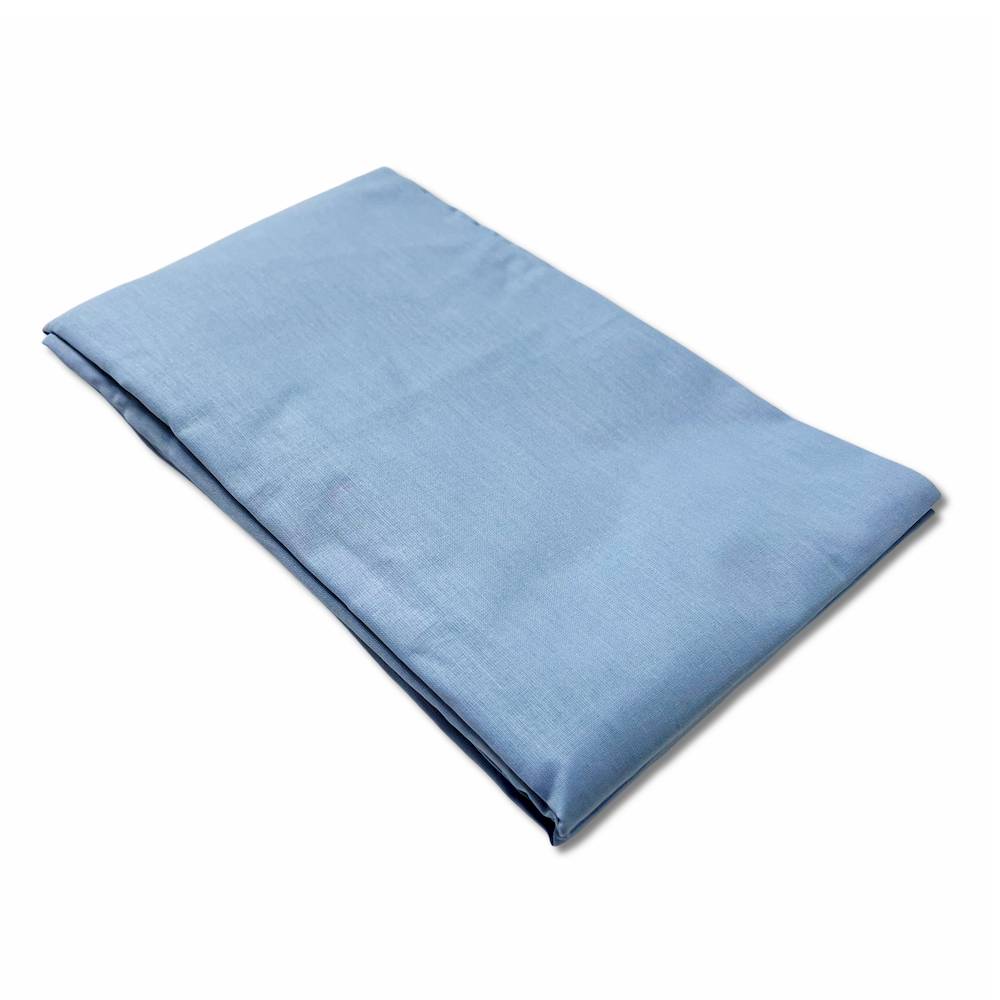 Lenzuolo sotto con angoli e elastici da lettino azzurro