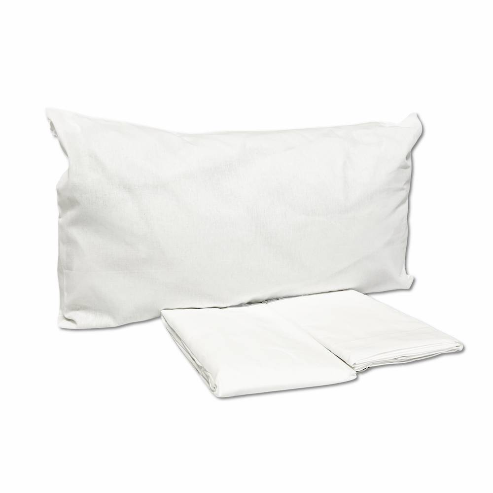 Completo lenzuola lettino bianco