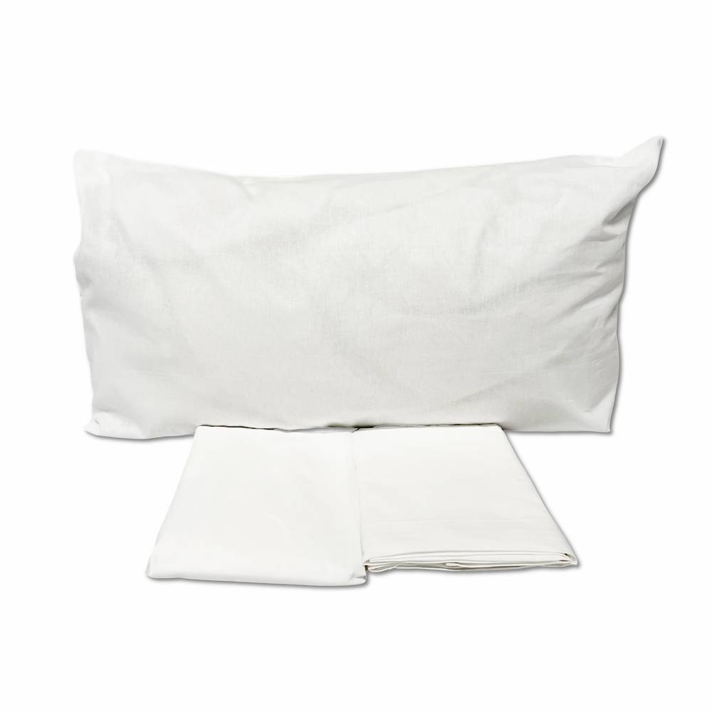 Completo lenzuola lettino bianco