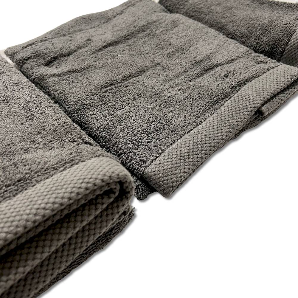 Set 3 pezzi asciugamani 500 gr melodie grigio fumo