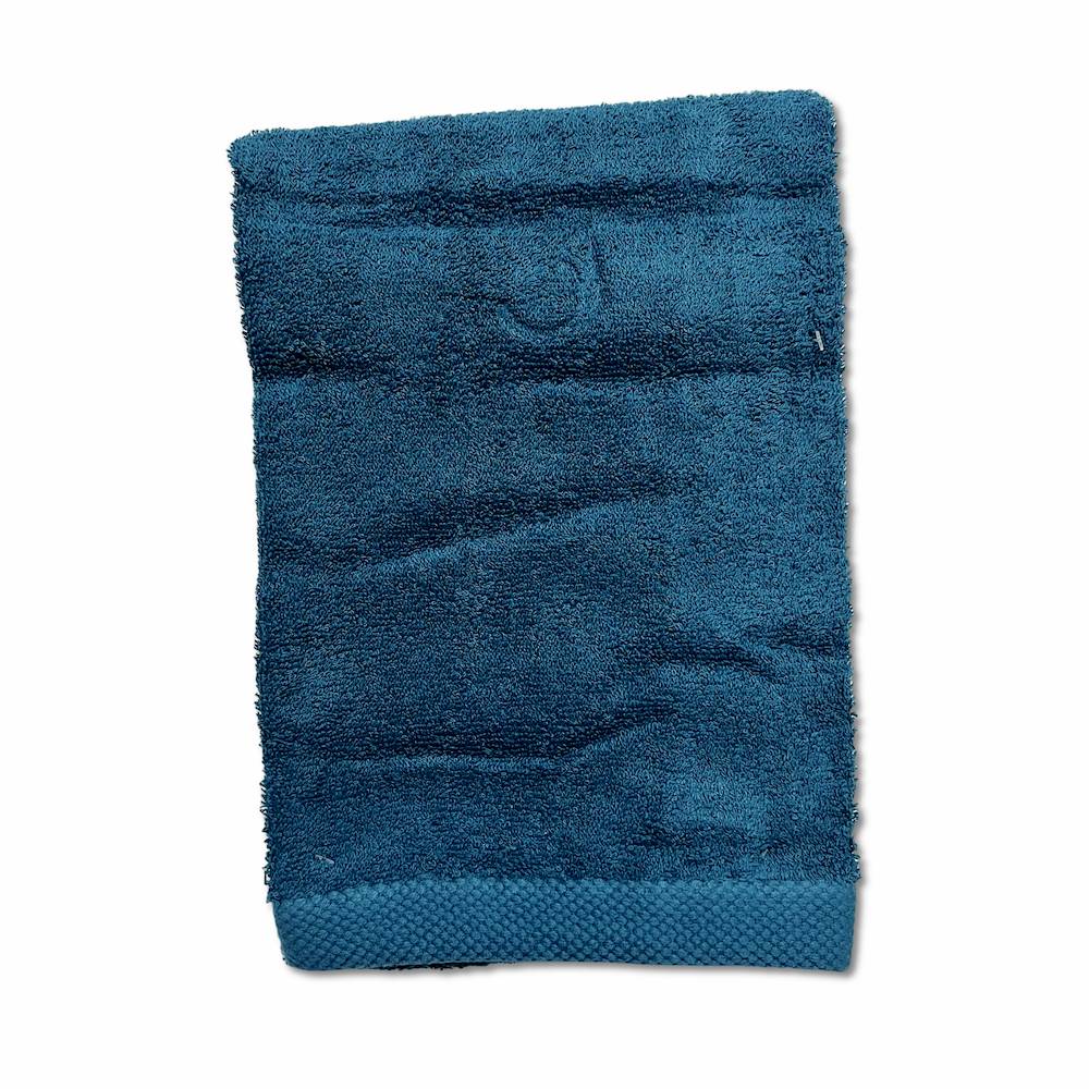 Coppia asciugamani 500 gr Melodie petrolio