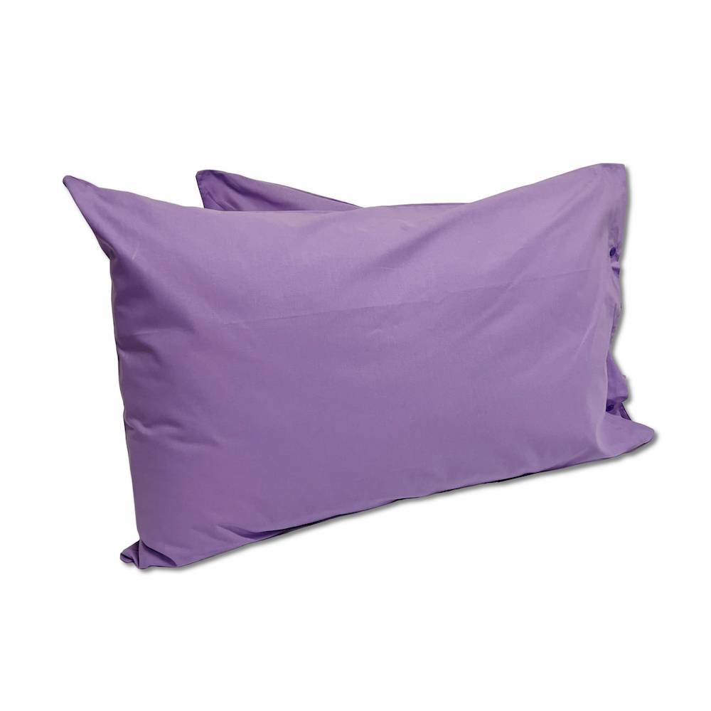 Coppia Federe con bottoni lilla