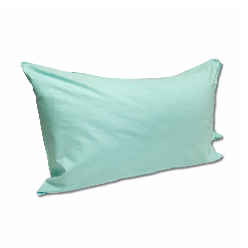 Coppia Federe con bottoni Verde acqua