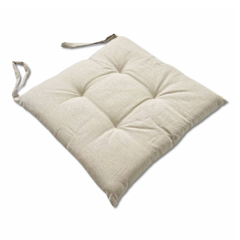 Cuscino per sedia tinta unita beige