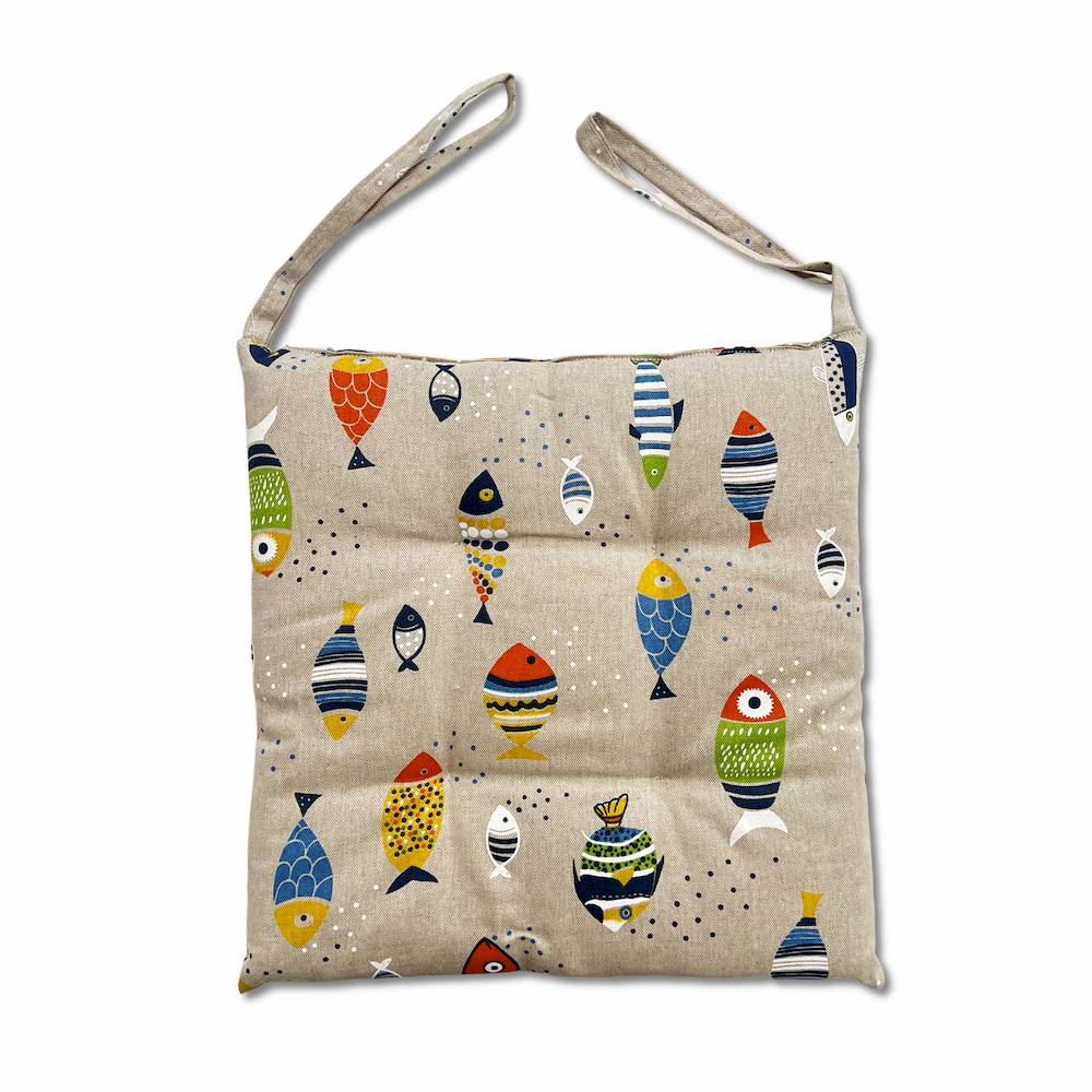 Cuscino per sedia Pesciolini arcobaleno