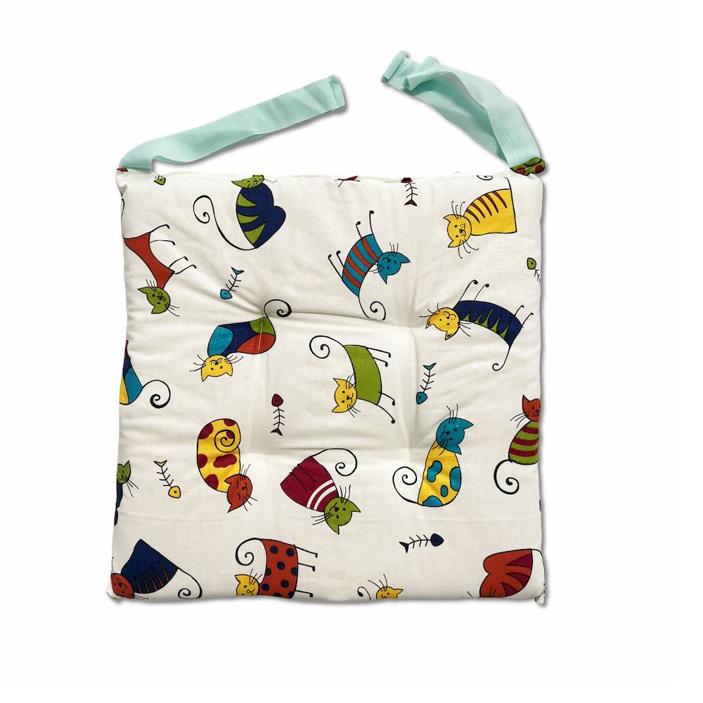 Cuscino per sedia Gatti multicolor
