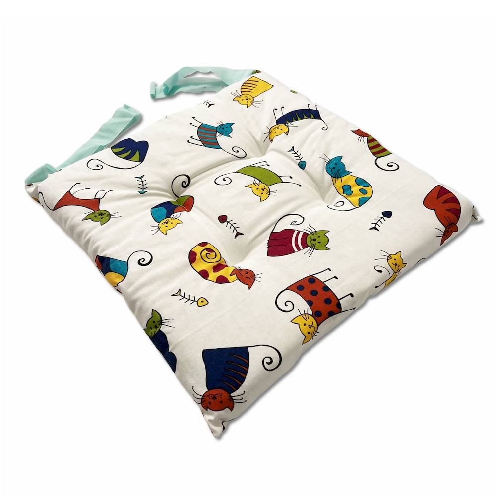 Cuscino per sedia Gatti multicolor