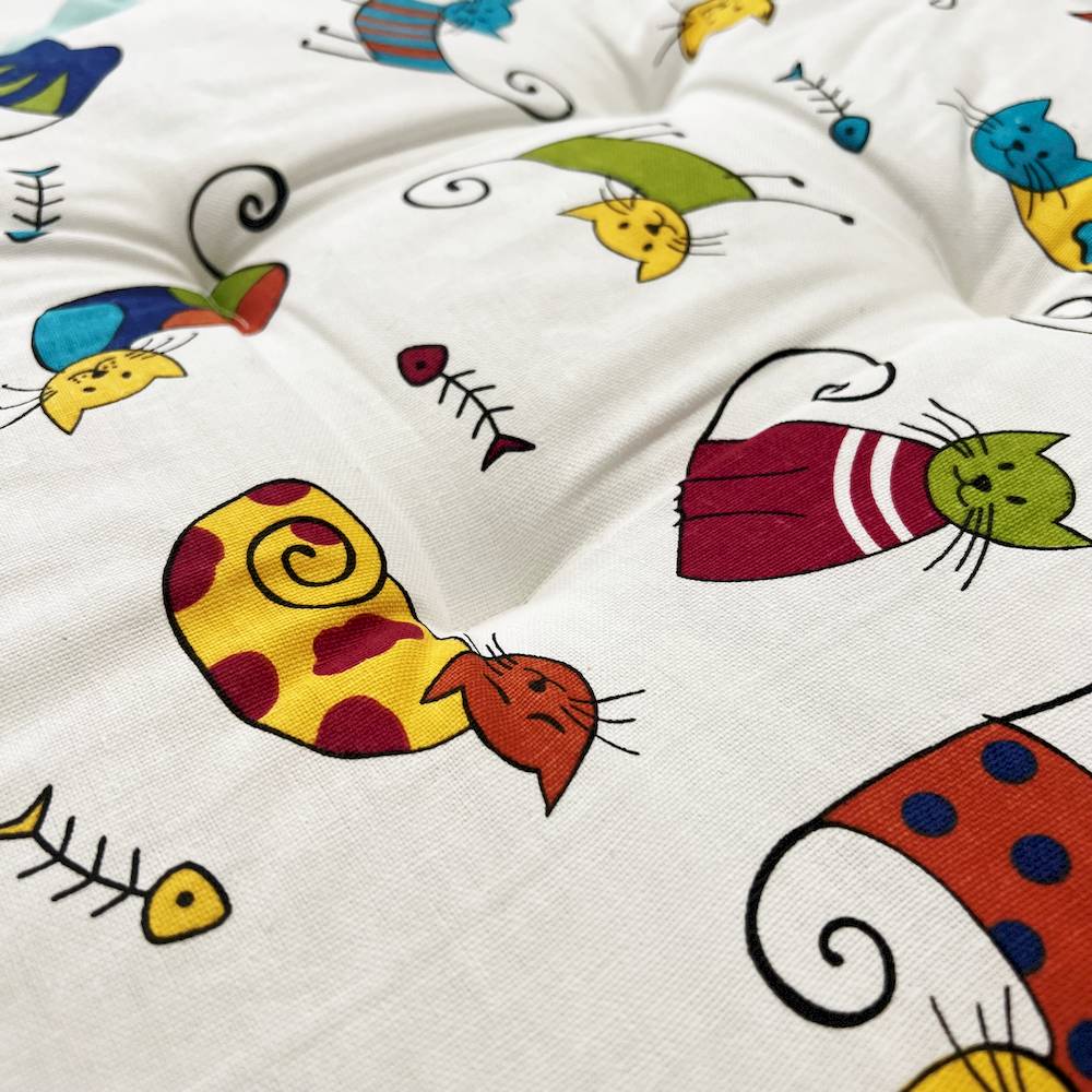 Cuscino per sedia Gatti multicolor