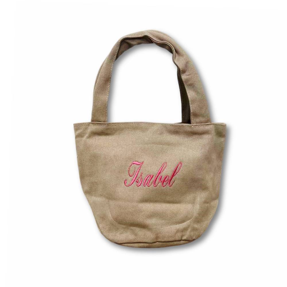 Borsa Secchiello tortora Personalizzata