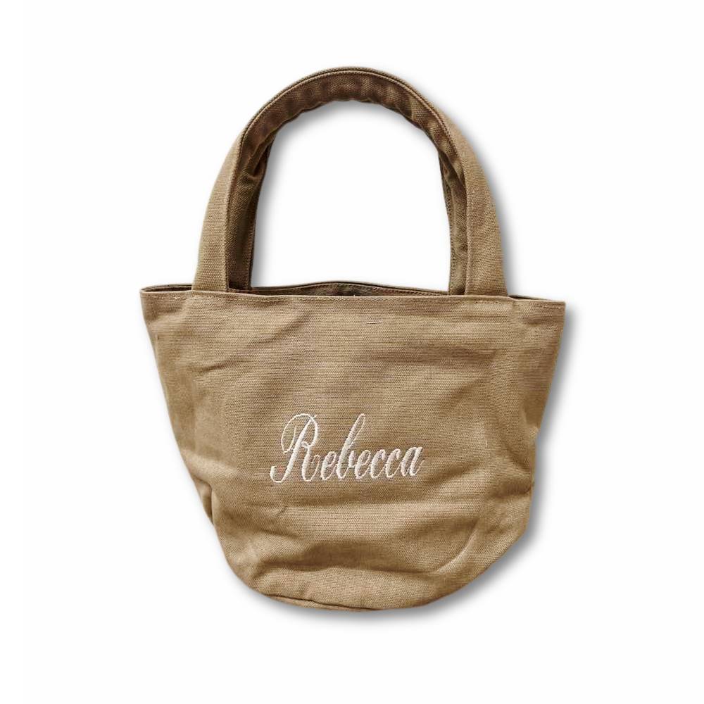 Borsa Secchiello tortora Personalizzata