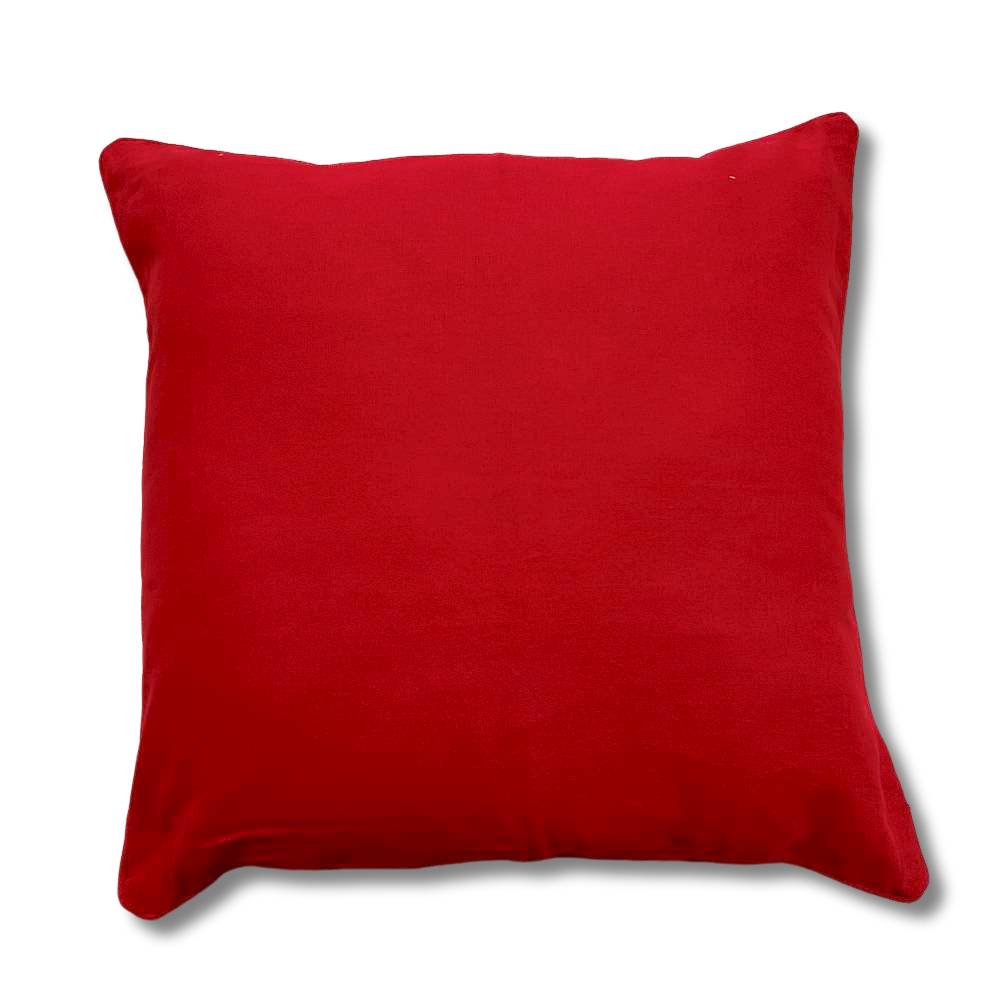 Federa cuscino 50 x 50 tinta unita Rosso
