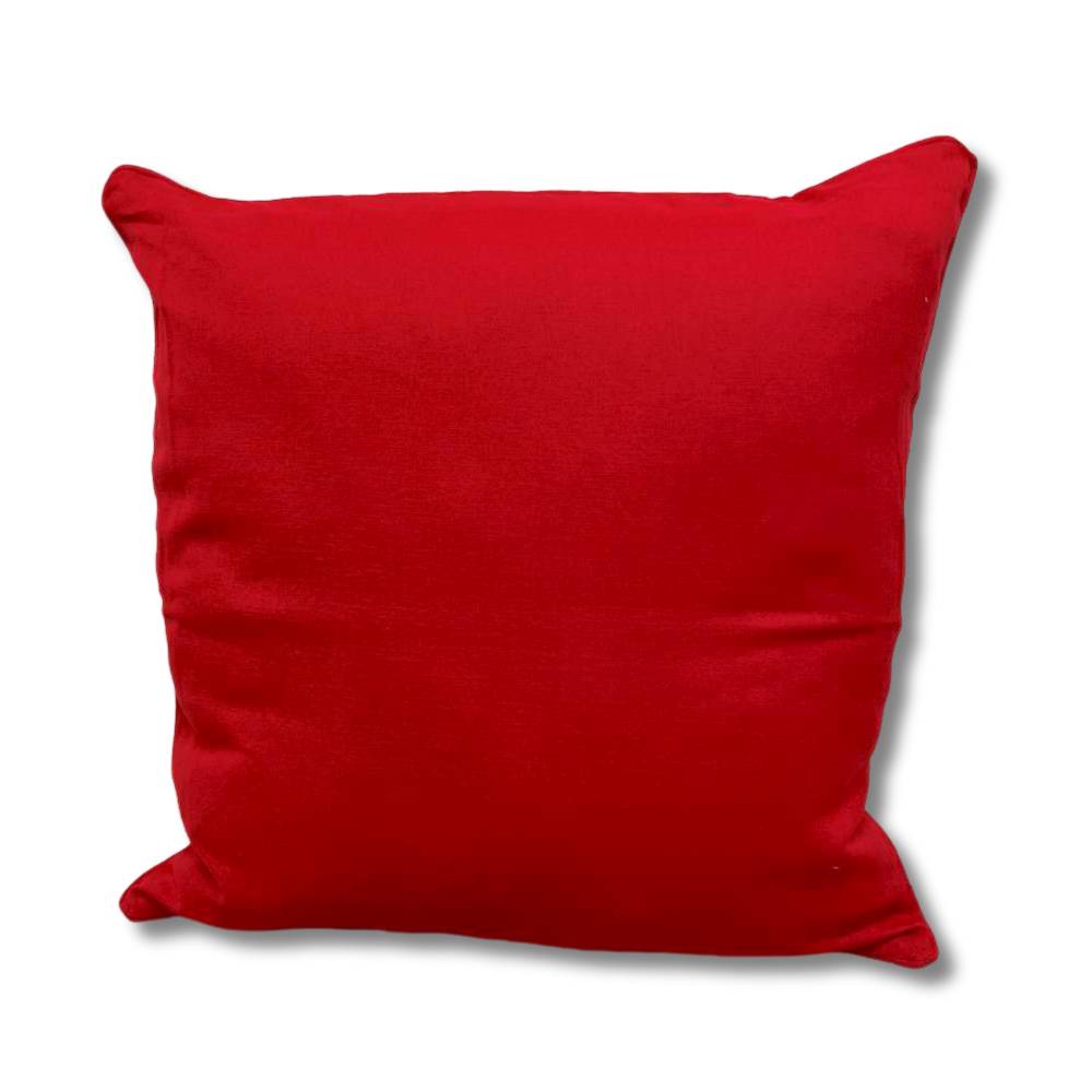 Federa cuscino 50 x 50 tinta unita Rosso