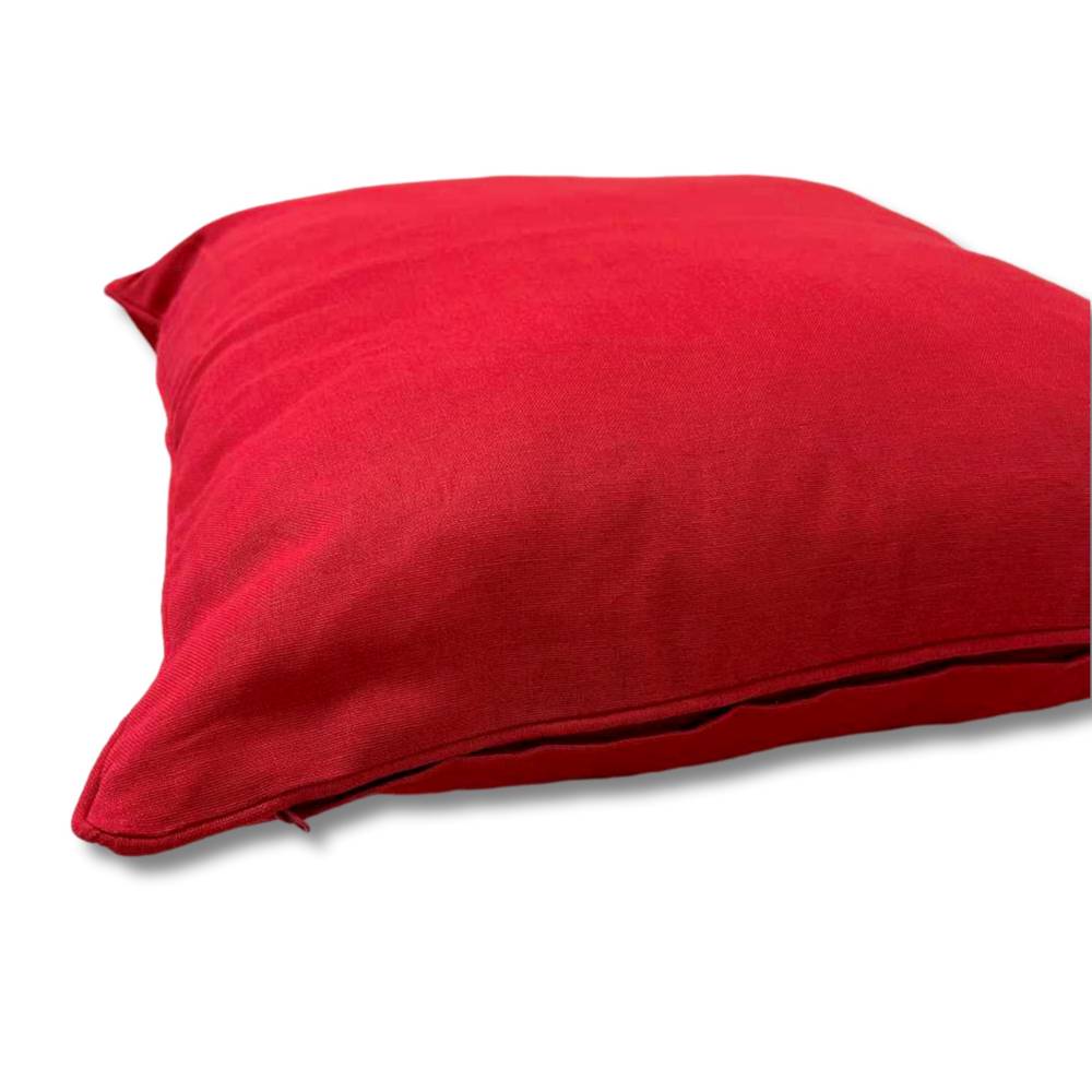 Federa cuscino 50 x 50 tinta unita Rosso