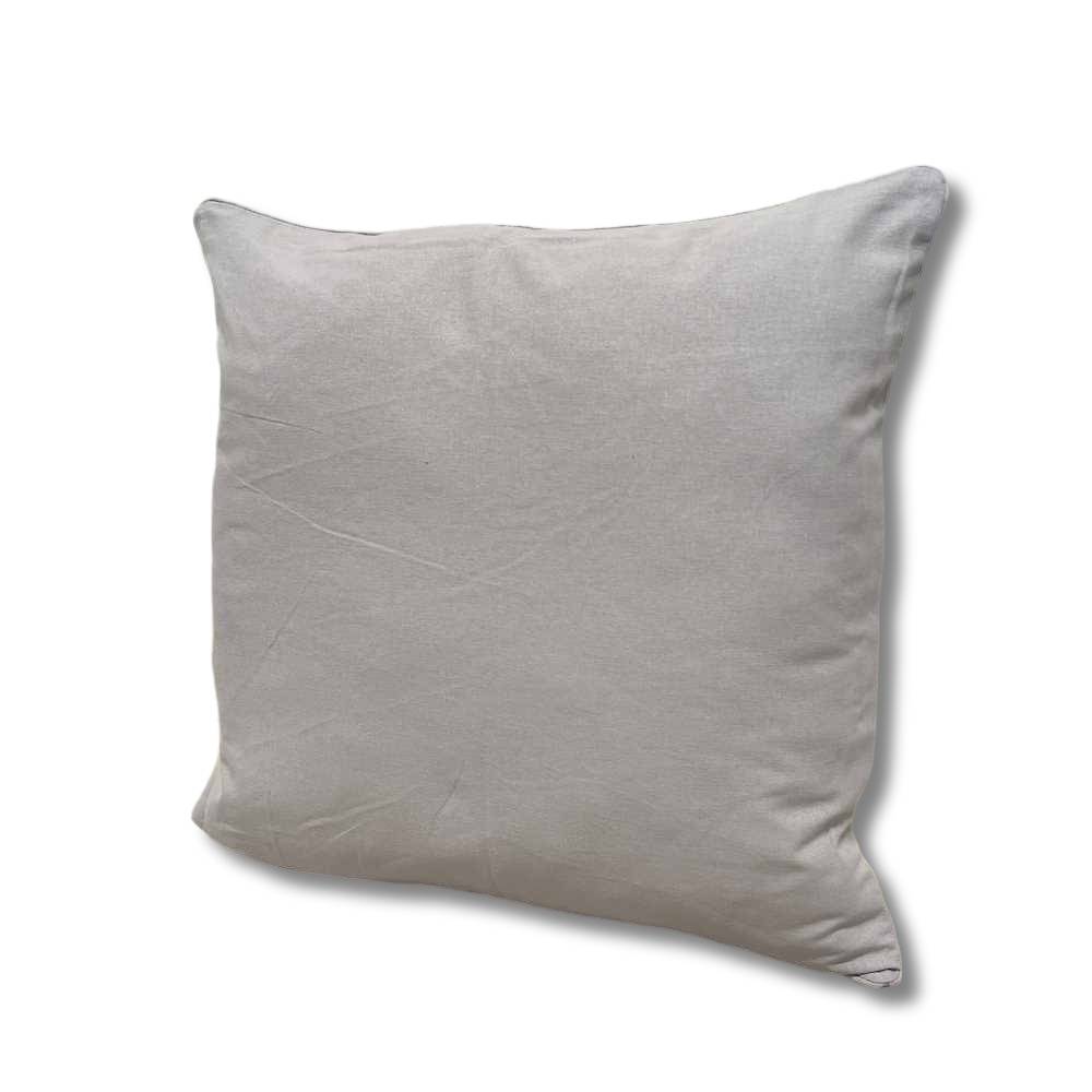 Cuscino imbottito 50 x 50 tinta unita grigio chiaro