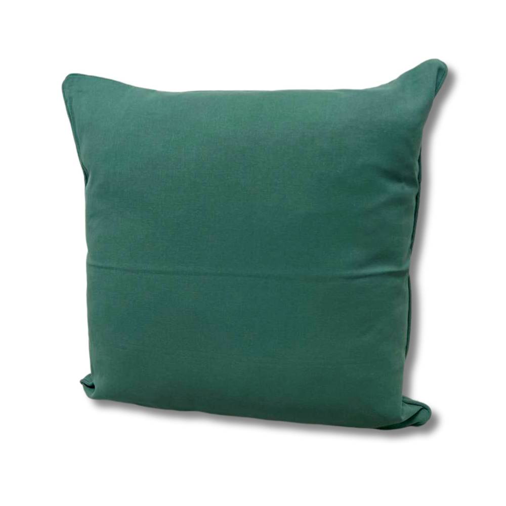 Cuscino imbottito 40 x 40 tinta unita verde