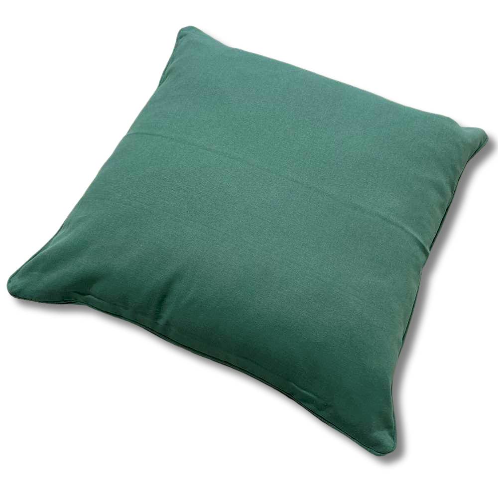 Cuscino imbottito 40 x 40 tinta unita verde