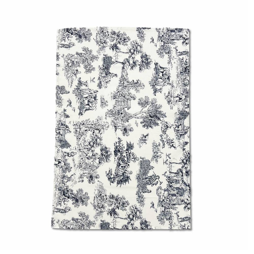 Canovaccio cucina Toile de Jouy Blu