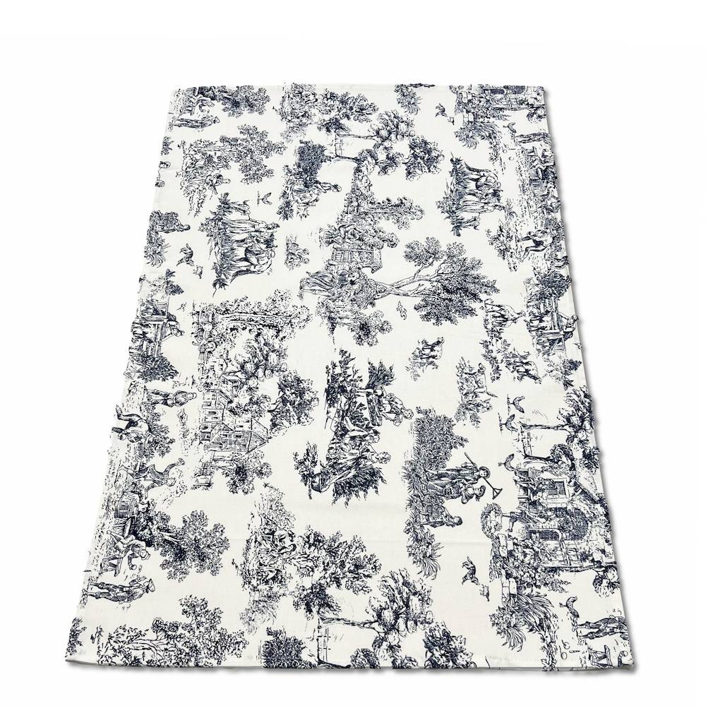 Canovaccio cucina Toile de Jouy Blu