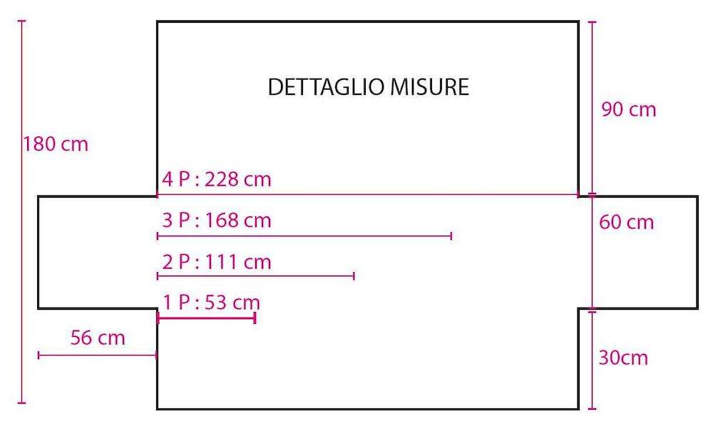 Copridivano 2 posti trapuntato antimacchia bicolor panna - tortora