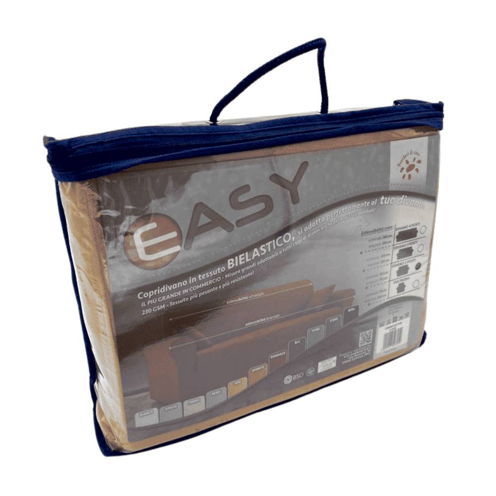 Copridivano 2 posti in tessuto bielastico antimacchia oro