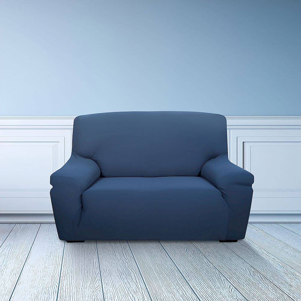 Copripoltrona in tessuto bielastico antimacchia blu