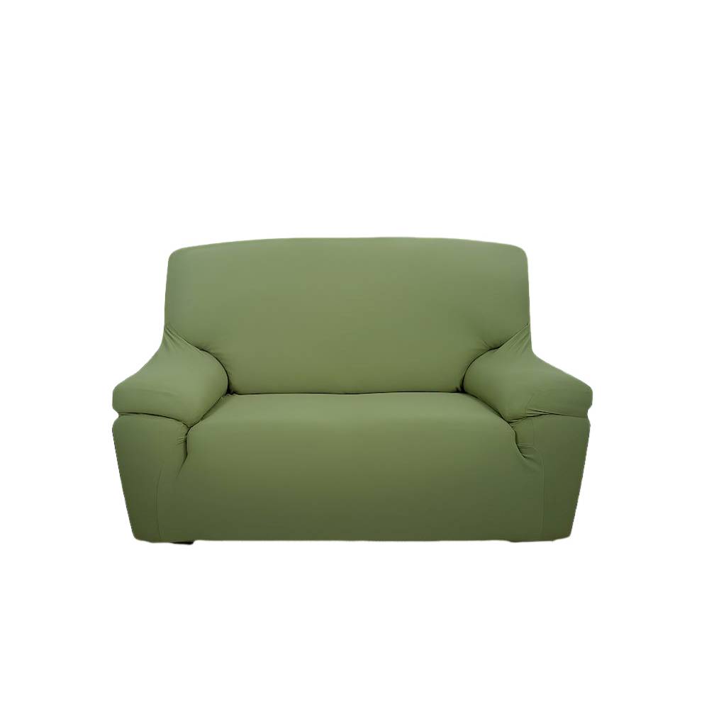 Copridivano 3 posti in tessuto bielastico antimacchia verde