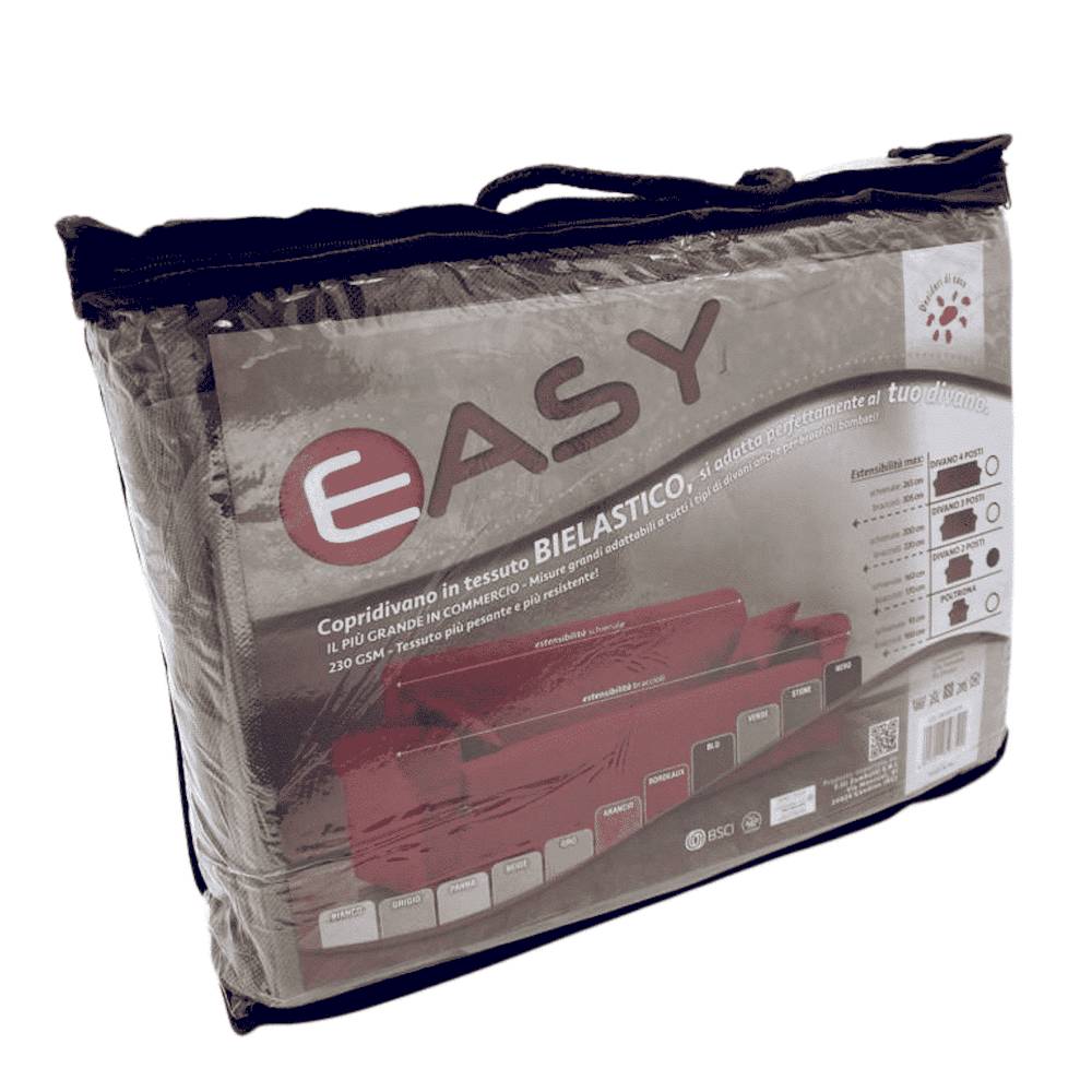 Copridivano 4 posti in tessuto bielastico antimacchia beige